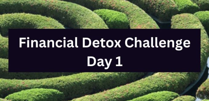 financial detox challenge day 1
